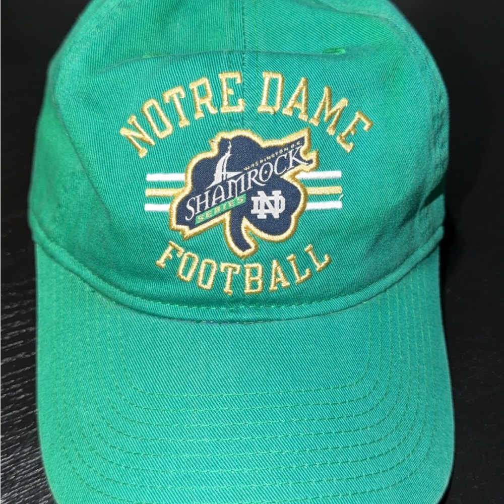 Notre Dame Shamrock Football Cap - Green - Picture 2 of 5